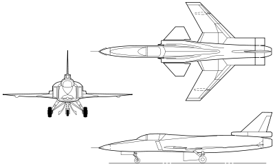 Grumman X-29 outline.svg