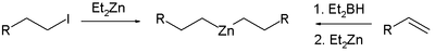 Sustitución de halógeno por zinc