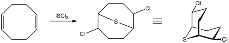 Síntesis y reacciones de 2,6-Dicloro-9-tiabiciclo[3.3.1]nonano
