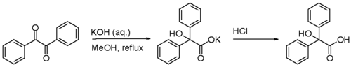 Scheme 1. Benzilic acid rearrangement