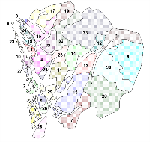 Municipios de Hordaland