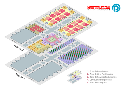 Mapa de Campus Party 2006
