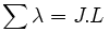  \ \sum_{}^{} \lambda = J . L 