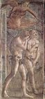 Expulsión, Masaccio, antes de la restauración