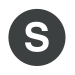 El logo actual es una S en negrita dentro de un círculo gris