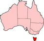 Tasmania in Australia map.png