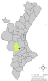 Localización de Anna respecto a la Comunidad Valenciana