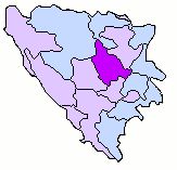 Localización del Cantón de Zenica-Doboj