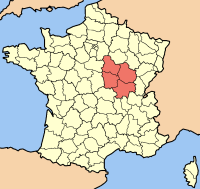 Mapa de Borgoña