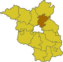 Lage des Landkreises Barnim in Brandenburg