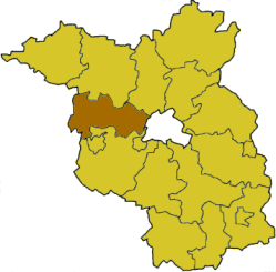 Lage des Landkreises Havelland in Brandenburg