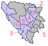 Cantones de la Federación de Bosnia-Herzegovina