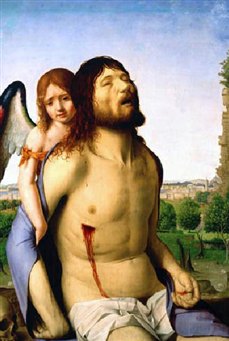 Cristo muerto sostenido por un ángel de Antonello da Messina.jpg