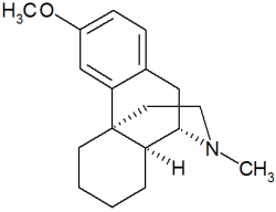 Estructura molecular del dextrometorfano