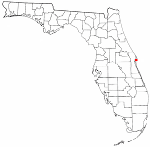Localización de Cabo Cañaveral, Florida.