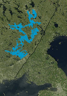 Mapa del Lago Ladoga