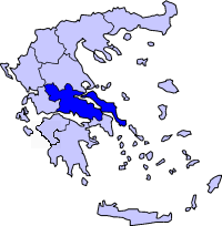 Mapa Grecia Central
