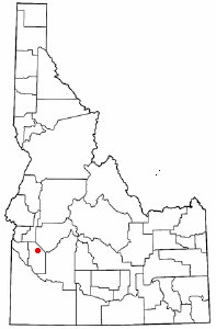 Localización de Boise en el estado de Idaho