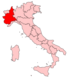 Mapa de Piemonte