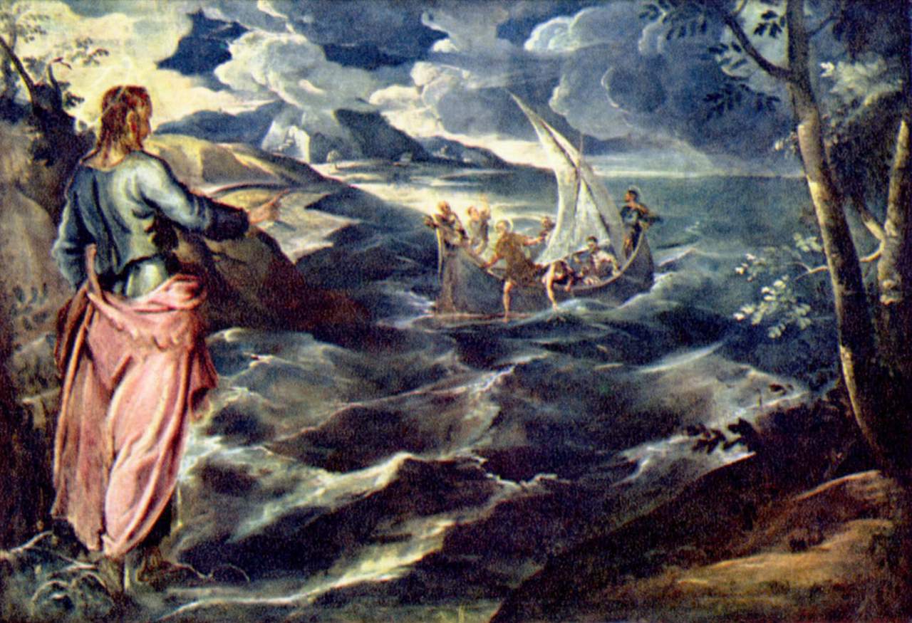 Cristo en el lago Tiberíades