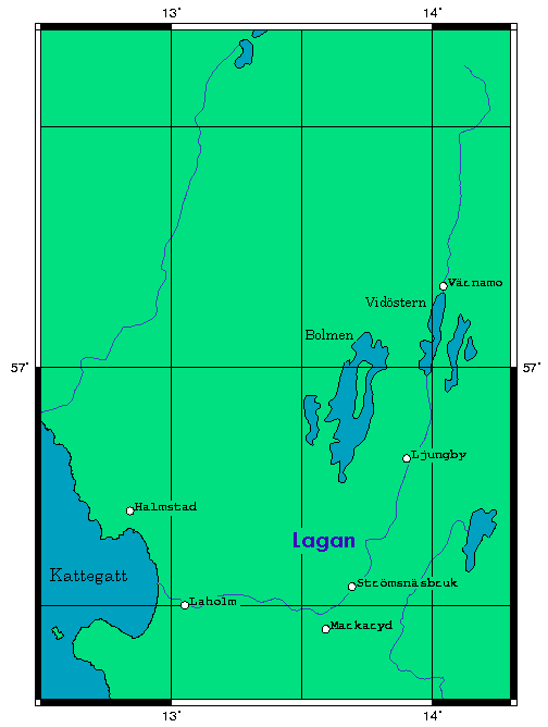 Mapa del río Lagan