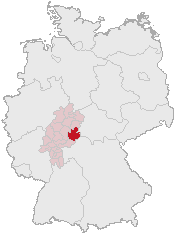 Lage des Landkreises Fulda in Deutschland