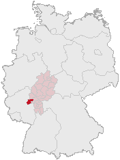 Lage des Rheingau-Taunus-Kreises in Deutschland
