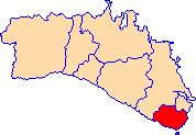 Localización de Sant Lluís respecto Menorca