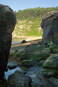 Vista de la playa