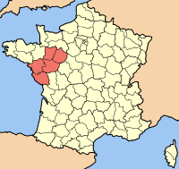 Mapa de Países del Loira
