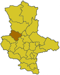 Lage des Bördekreises in Sachsen-Anhalt