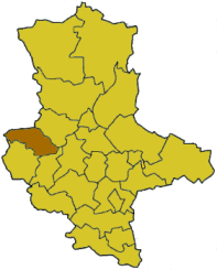 Lage des Landkreises Halberstadt in Sachsen-Anhalt