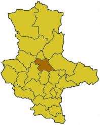 Lage des Landkreises Schönebeck in Sachsen-Anhalt
