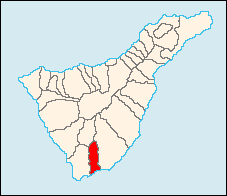 Mapa-Situación de San Miguel de Abona