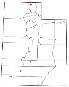 Localización de Amalga, Utah