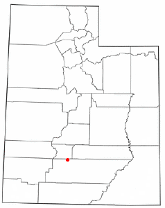 Localización de Antimony, Utah