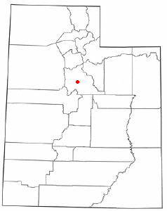 Localización de Benjamin, Utah