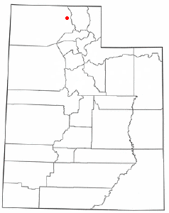 Localización de Elwood, Utah