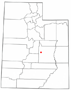 Localización de Ferron, Utah